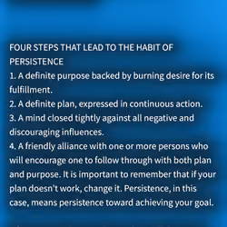 4 Steps to the Habit of Persistance