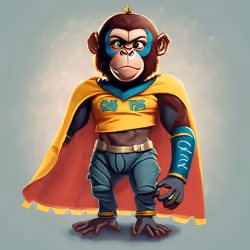 Cute APE Superhero 015