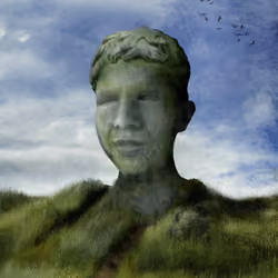 CURLY STONE MAN
