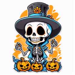 skeleton musician