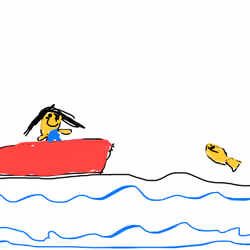 Girl and Fish