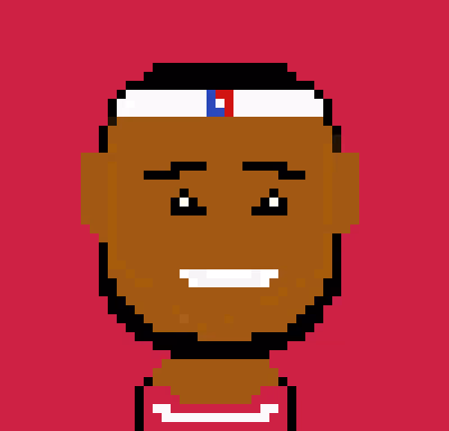 Pixelated Miami Heat Lebron James 1/1