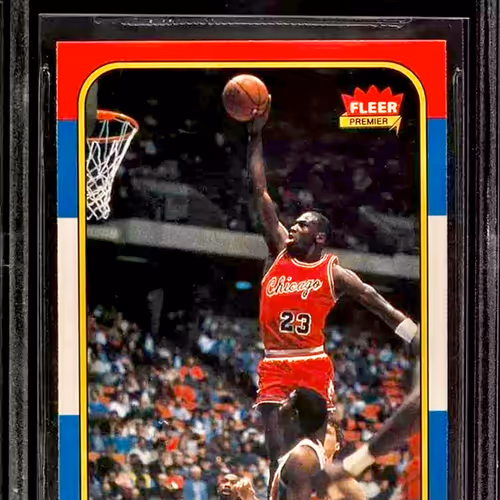 1986-87 Fleer #57 Michael Jordan Rookie BGS #0006996383
