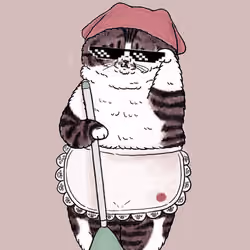 cleaning cat#004