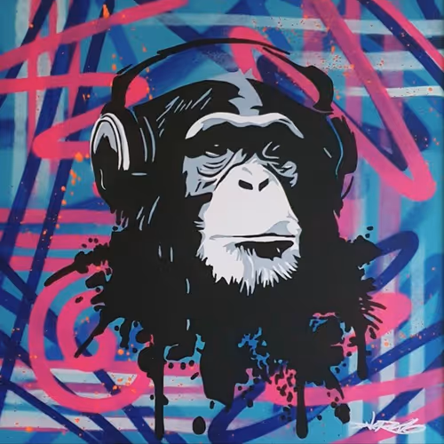 FUNKY APE NFT from original painting