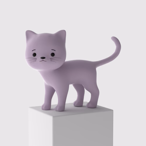 3D Meow Cat #18