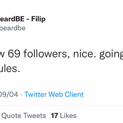 First 69 Tweet