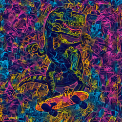 Neon Kuriosity T-Rex #3