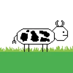 Its a cow being tipped over
