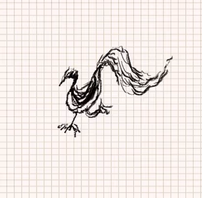 bird running (this is the first nft i drew)