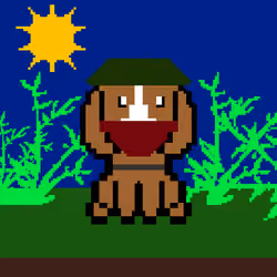 Jungle Pixel Dog #4