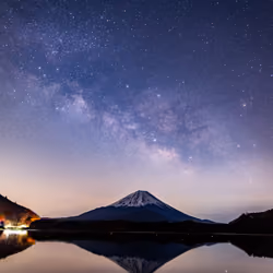Milky Way and Mt. Fuji #001