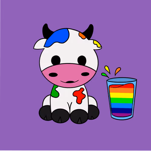 Pinky The Mask Cow 