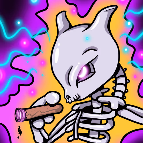 Smoking Skull #097