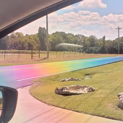Paved Tarmac Rainbow