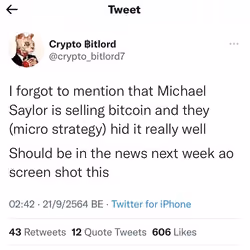 Michael Saylor Dumps Bitcoin