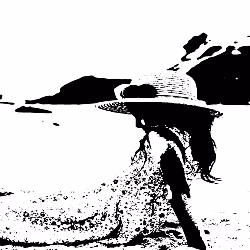 Girl by the Ocean