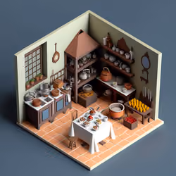 Room No.959166 Argentina Kitchen Room Year 1724