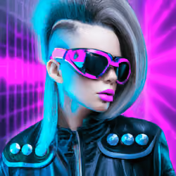 Neon Graffiti In Your Face #133