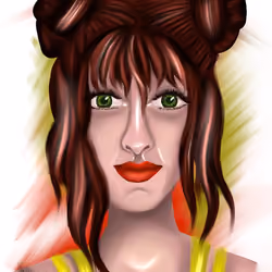 The Stern Red Lady