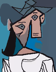 Women's Head, Pixel ART