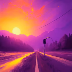 Purple Sunset 12