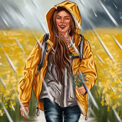 Spring rain