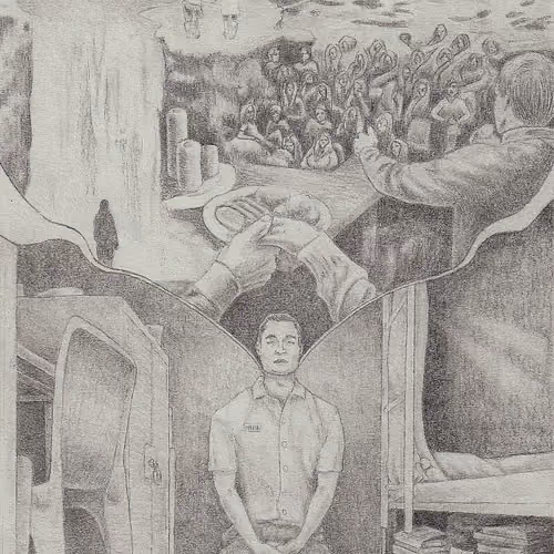 'Uncageable' drawing by Ross Ulbrecht 