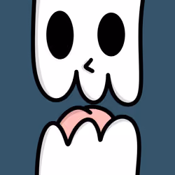 Skeleton Split Face Doode ( 1DropADay #380 )
