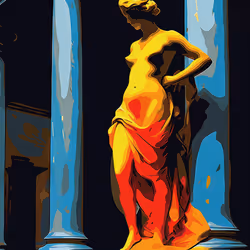Gilded Triumph: The Celestial Victor