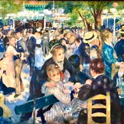 "Bal du moulin de la Galette" by Pierre-Auguste Renoir, 1876 (oil on canvas)