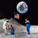 Bond on the Moon by Terry O'Neill - IN COLOR