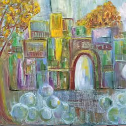 A green city made of dreams