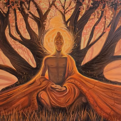 Budda in the magic forest