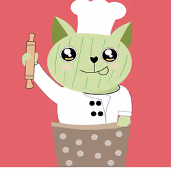 Cat cactus chef