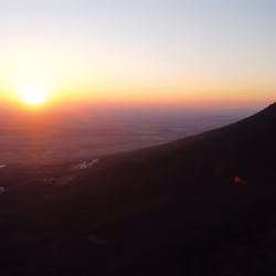 Sunset from Mt. Tsukuba in Japan