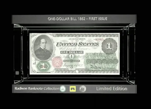 BANKNOTE - ONE DOLLAR BILL 1862 - FIRST ISSUE - NFT
