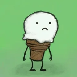 "Im Sorry" -- A Sad Ice Cream Toon