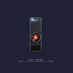 Hal 9000 from 2001: A Space Odyssey (1968)