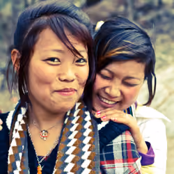 Laughing girls