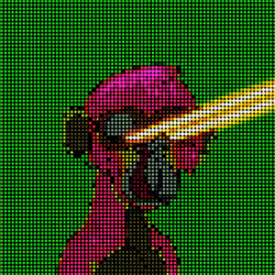 Pixelated Pink Cyclops SMAS NFT