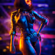 Neon dreams of the night city