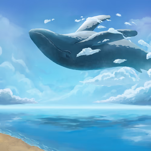 Whale in the sky
