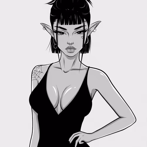 Achromatic Babe #2