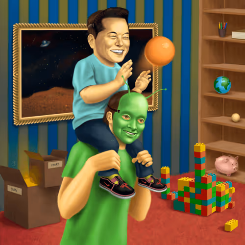 Celebrity skin - Elon's toys