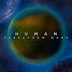 MARS 2060 IDEA from "HUMAN TERRAFORM MARS SPACE COLLECTION 2021-2120" 