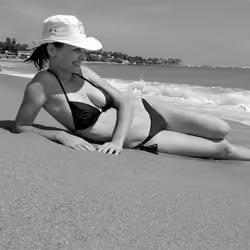 she and the sand