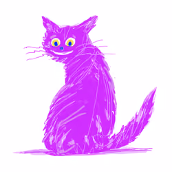 Purple cat