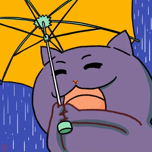 Spin Purple # 005 : Spin Cat