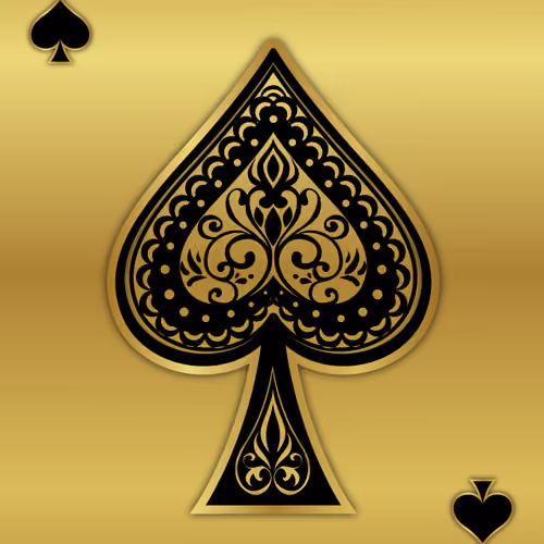 Gold Spade Ace 24